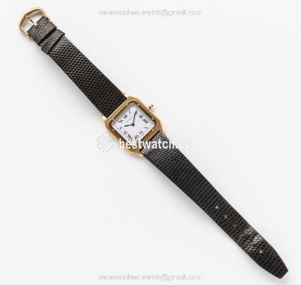 IMG_9085 Cartier Santos Dumont Mens watch Unisex Manual winding Yellow gold 96054 Replica 2