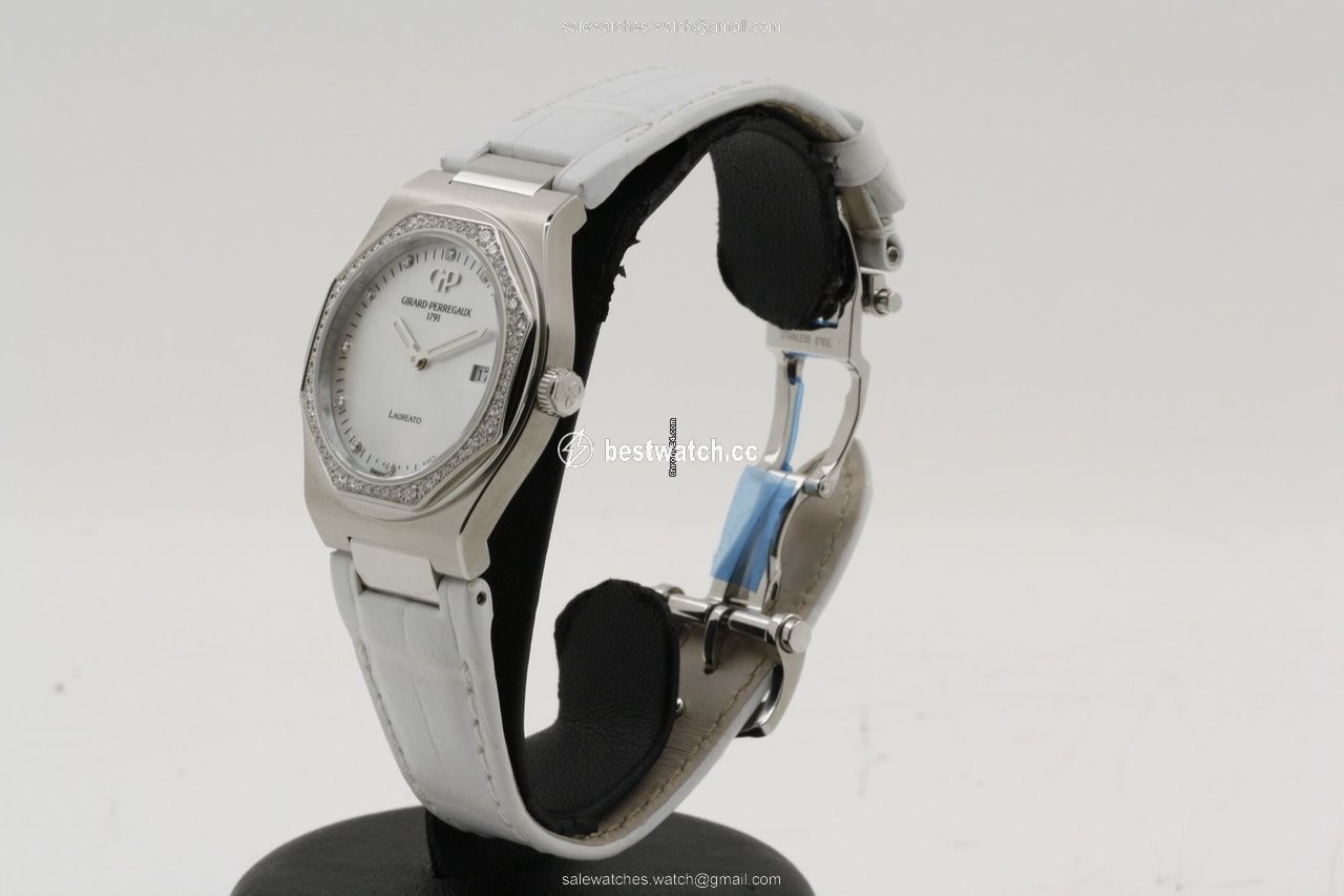 Girard Perregaux Laureato Womens watch Quartz Steel 80189 Replica 2