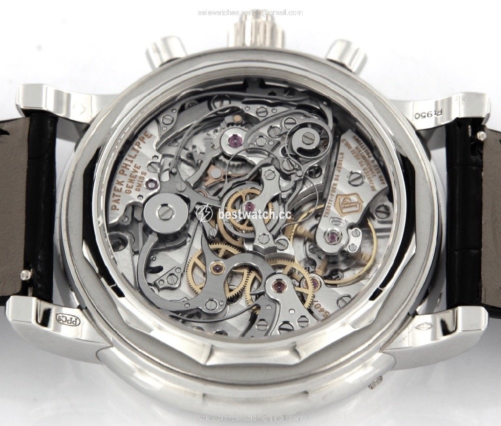 IMG_9085 Patek Philippe Perpetual Calendar Chronograph Mens watch Unisex Manual winding Platinum 5204P-011 Replica 2
