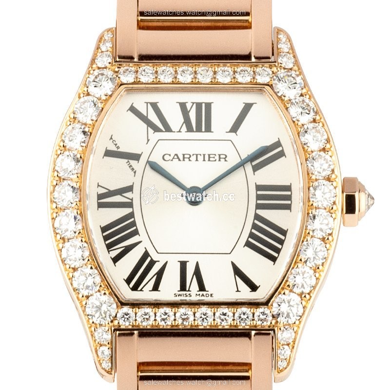 IMG_9085 Cartier Tortue Womens watch Manual winding Rose gold 2645 Replica 2