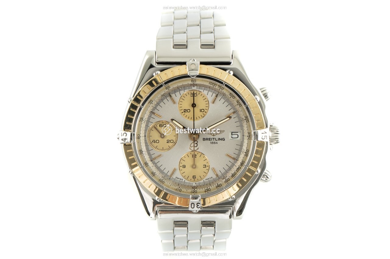 IMG_9085 Breitling Chronomat Mens watch Unisex Automatic Gold Steel D13048 Replica 2