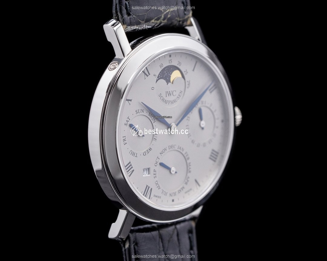 IMG_9085 IWC Portofino Mens watch Unisex Manual winding Platinum 2050 Replica 2