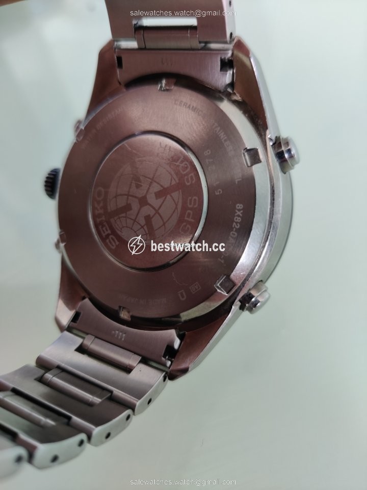 IMG_9085 Seiko Astron GPS Solar Chronograph Mens watch Unisex Automatic Steel SSE011J1 Replica 2