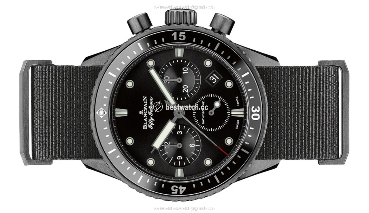 Blancpain Fifty Fathoms Bathyscaphe Mens watch Unisex Automatic Ceramic 5200-0130-NABA Replica 2
