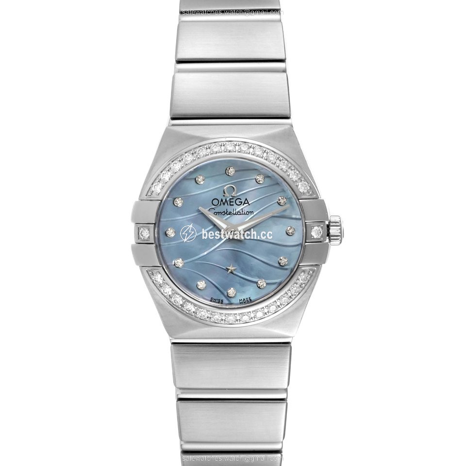 IMG_9085 Omega Constellation Quartz Womens watch Quartz Steel 123.15.24.60.57.001 Replica 2