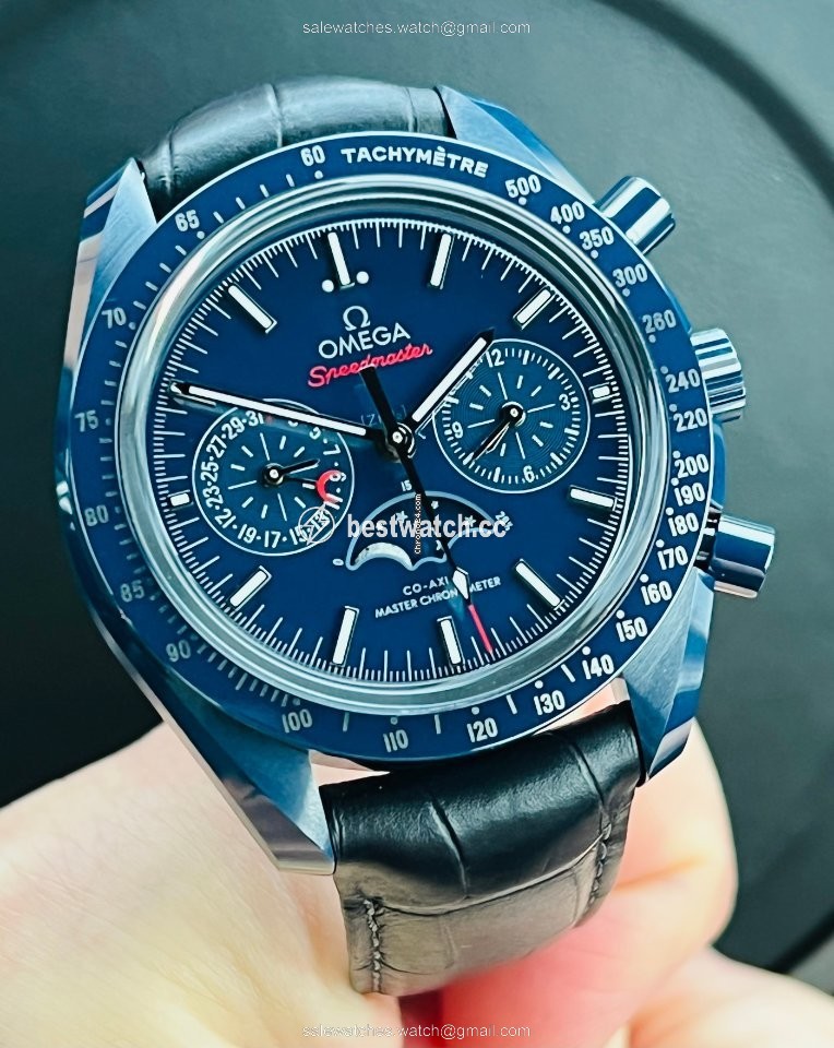 Omega Speedmaster Professional Moonwatch Moonphase Mens watch Unisex Automatic Ceramic 304.93.44.52.03.001 Replica 2