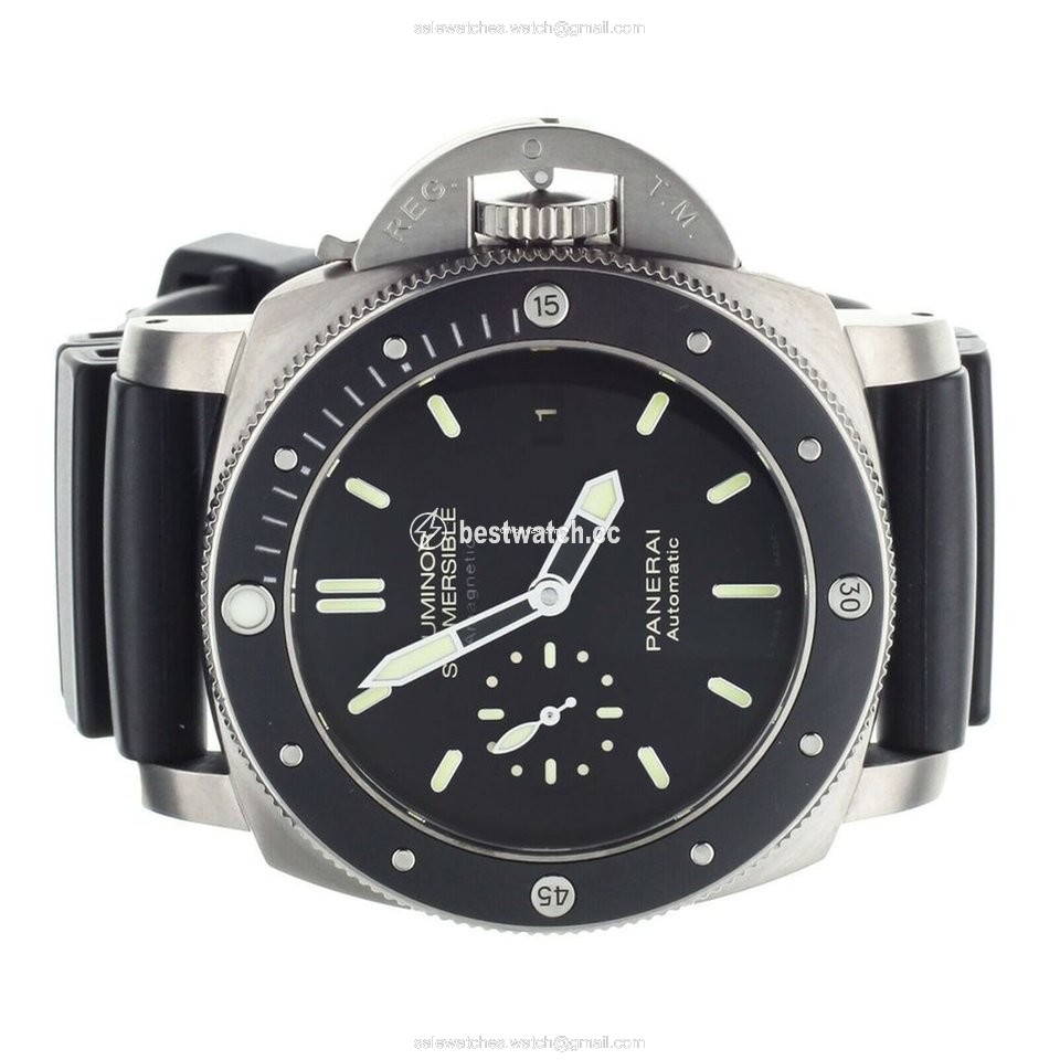 Panerai Luminor Submersible 1950 3 Days Automatic Mens watch Unisex Automatic Titanium PAM389 Replica 2