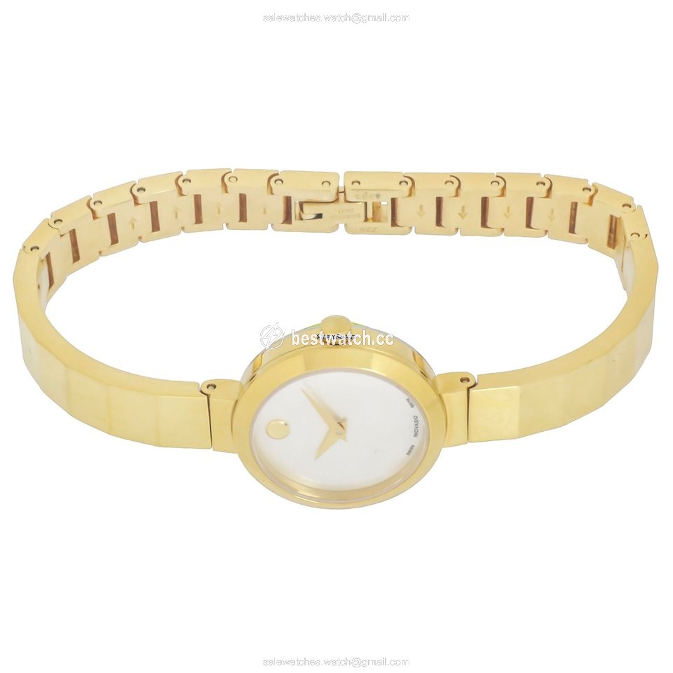 IMG_9085 Movado Womens watch Quartz Gold Steel 607111 Replica 2