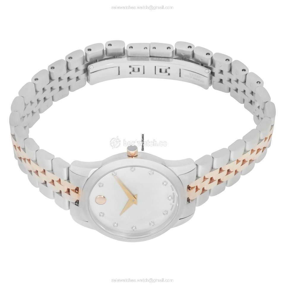 Movado Womens watch Quartz Gold Steel 607077 Replica 2