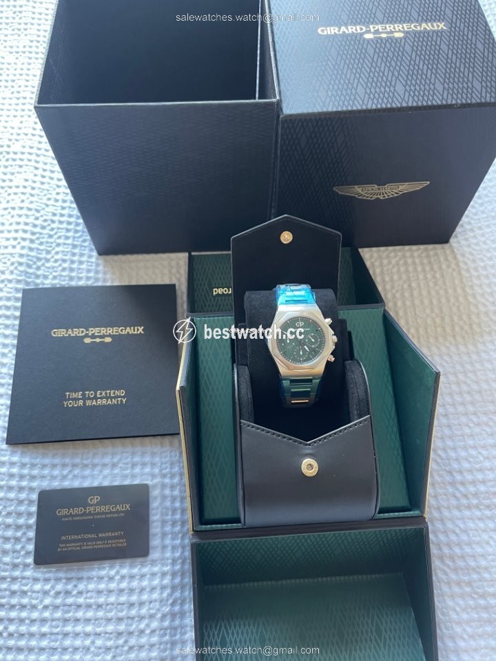 IMG_9085 Girard Perregaux Laureato Mens watch Unisex Automatic Steel 81020-11-001-11A Replica 2