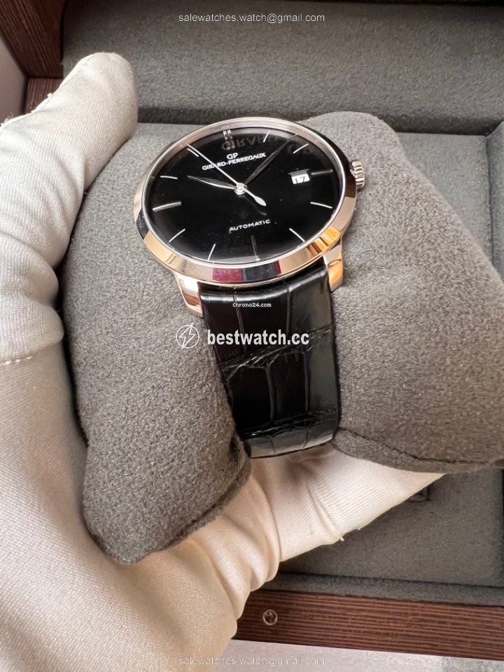 Girard Perregaux 1966 Mens watch Unisex Automatic White gold 49525-53-631-BK6A Replica 2
