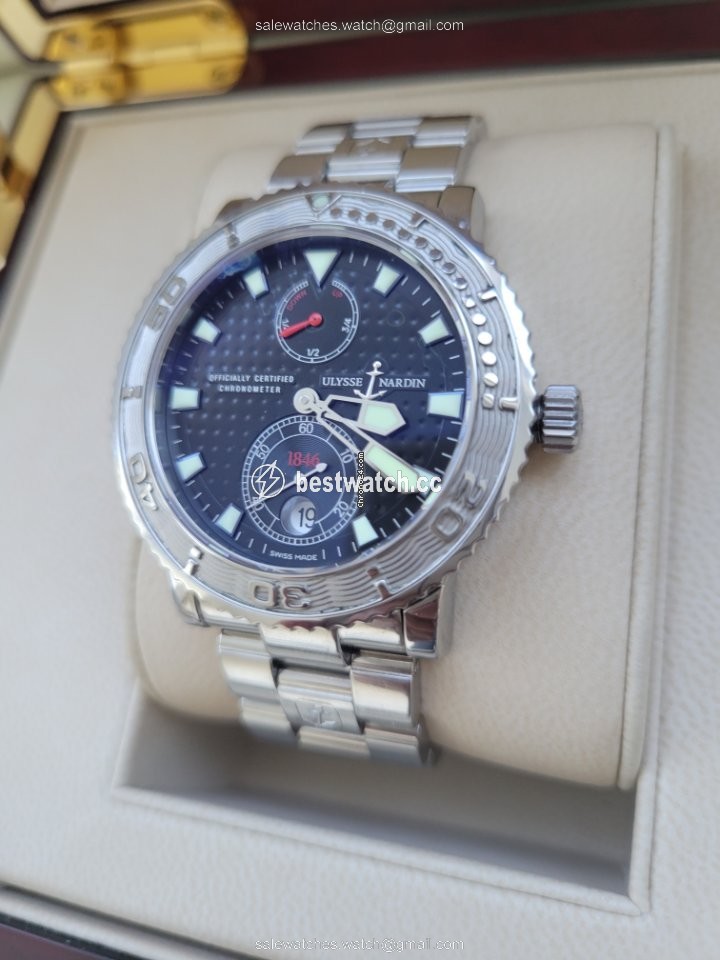 IMG_9085 Ulysse Nardin Maxi Marine Diver Mens watch Unisex Automatic Steel 263-55 Replica 2