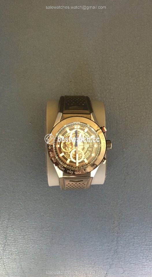 TAG Heuer Carrera Calibre HEUER 01 Mens watch Unisex Automatic CAR2A1Z-0RTX3670 Replica 2