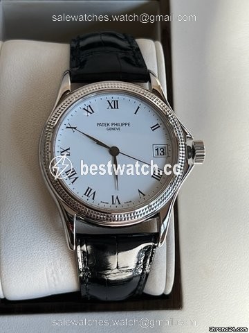 IMG_9085 Patek Philippe Calatrava Mens watch Unisex Automatic White gold 5117G Replica 2