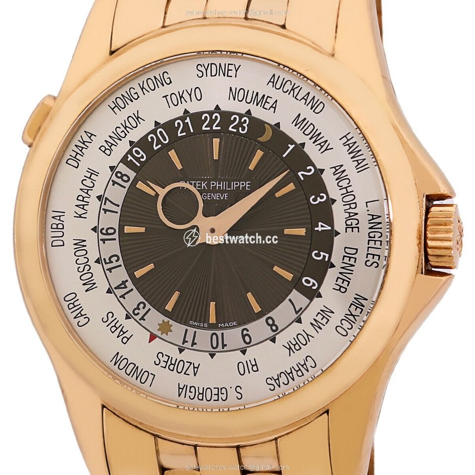 IMG_9085 Patek Philippe World Time Mens watch Unisex Automatic Rose gold 5130 1R-001 Replica 2