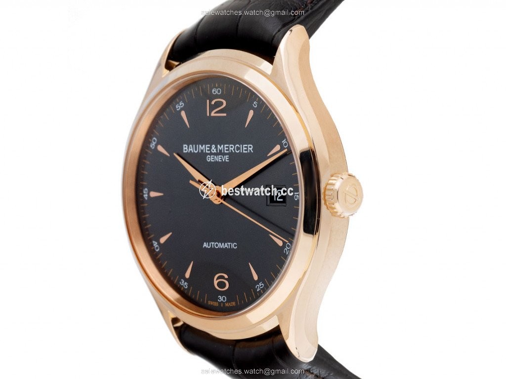 IMG_9085 Baume & Mercier Clifton Mens watch Unisex Automatic Rose gold MOA10059 Replica 2