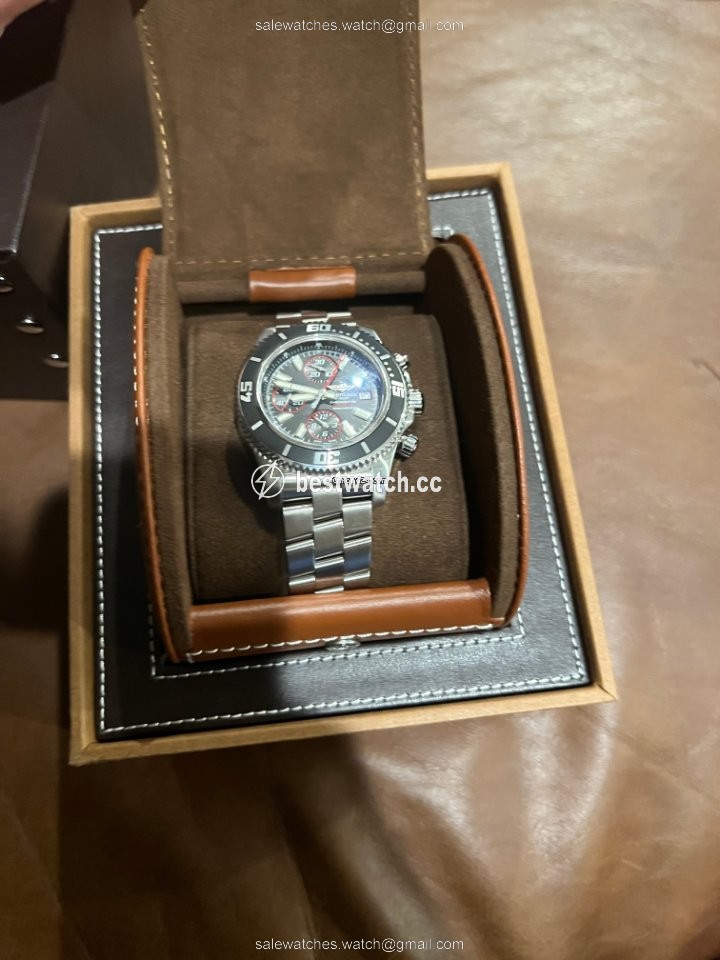 IMG_9085 Breitling Superocean Chronograph II Mens watch Unisex Automatic Steel A1334102 BA84 Replica 2