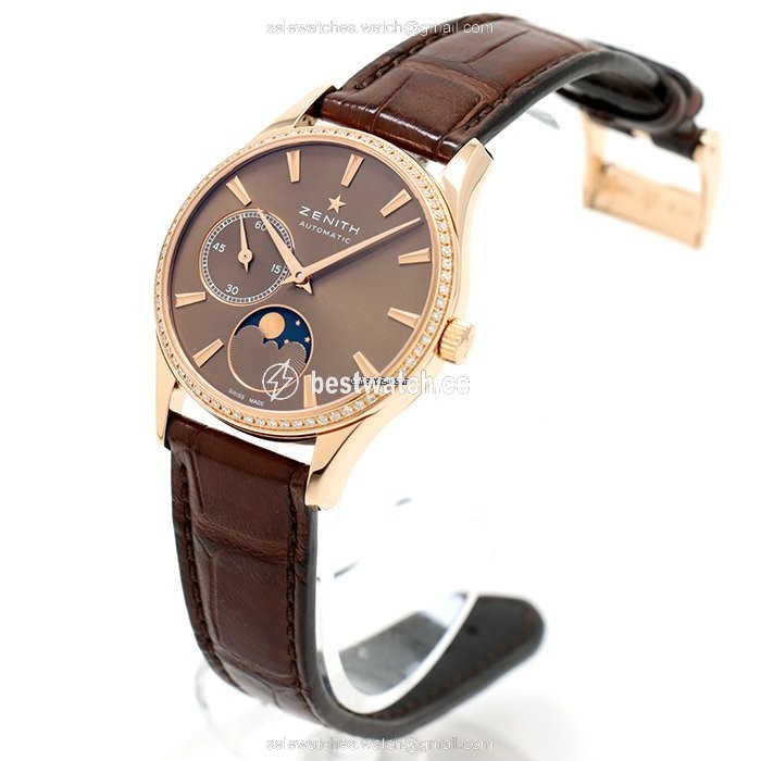 Zenith Elite Ultra Thin Automatic Rose gold 22.2310.692 75.C709 Replica 2
