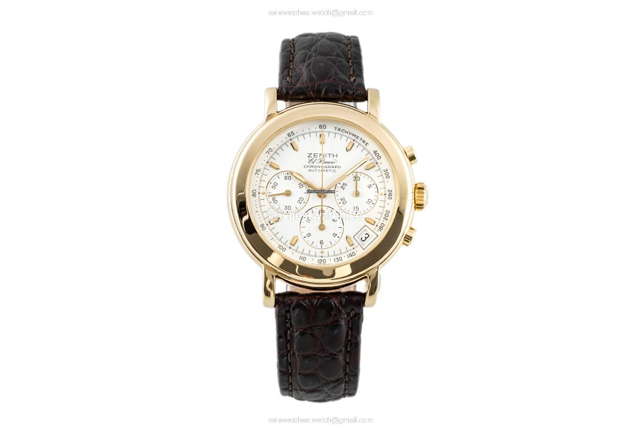 Zenith El Primero Chronograph Mens watch Unisex Automatic Yellow gold 06-0250-400 Replica 2