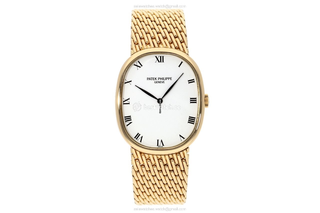 IMG_9085 Patek Philippe Golden Ellipse Mens watch Unisex Manual winding Yellow gold 3848 8 Replica 2
