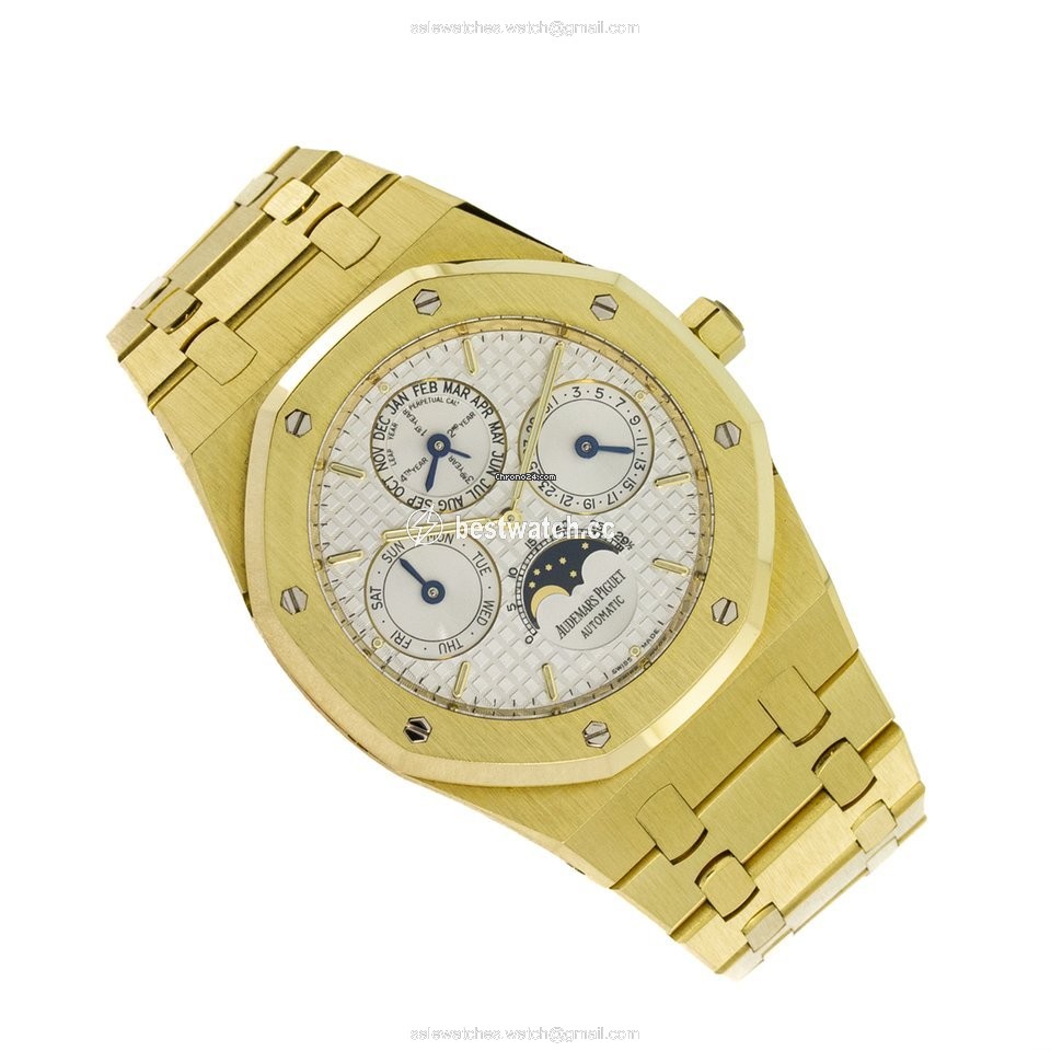 IMG_9085 Audemars Piguet Royal Oak Perpetual Calendar Mens watch Unisex Automatic Yellow gold 25820BA.OO.0944BA.02 Replica 2