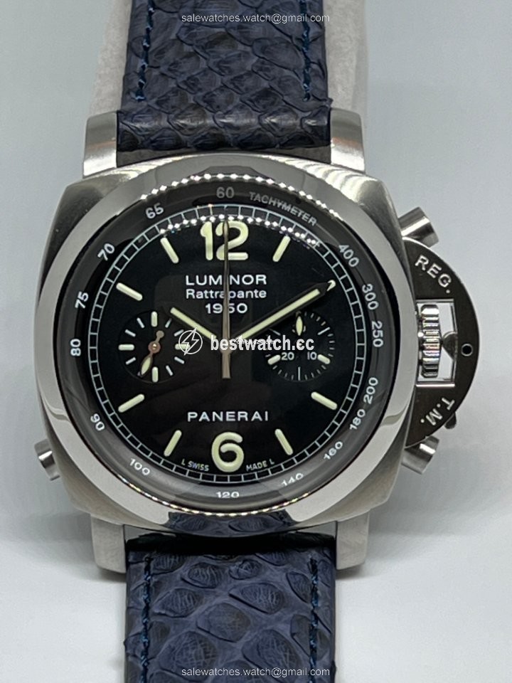 IMG_9085 Panerai Luminor 1950 3 Days Chrono Flyback Mens watch Unisex Automatic Steel PAM 00213 Replica 2
