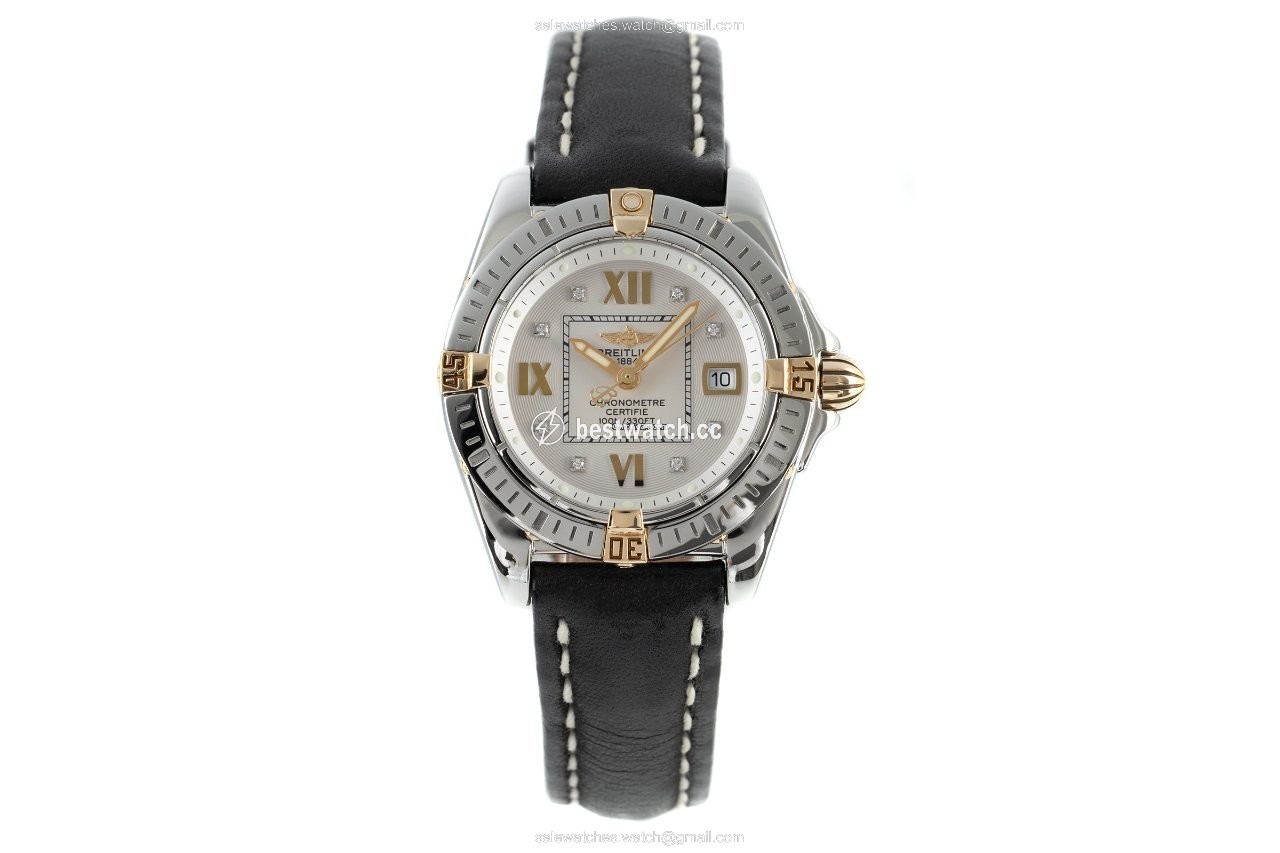 IMG_9085 Breitling Cockpit Lady Womens watch Quartz Gold Steel B71356 Replica 2