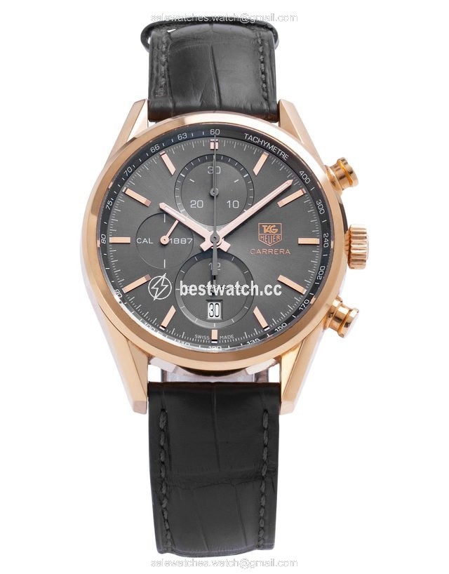 TAG Heuer Carrera Calibre 1887 Mens watch Unisex Automatic Rose gold CAR2141.FC8182 Replica 2