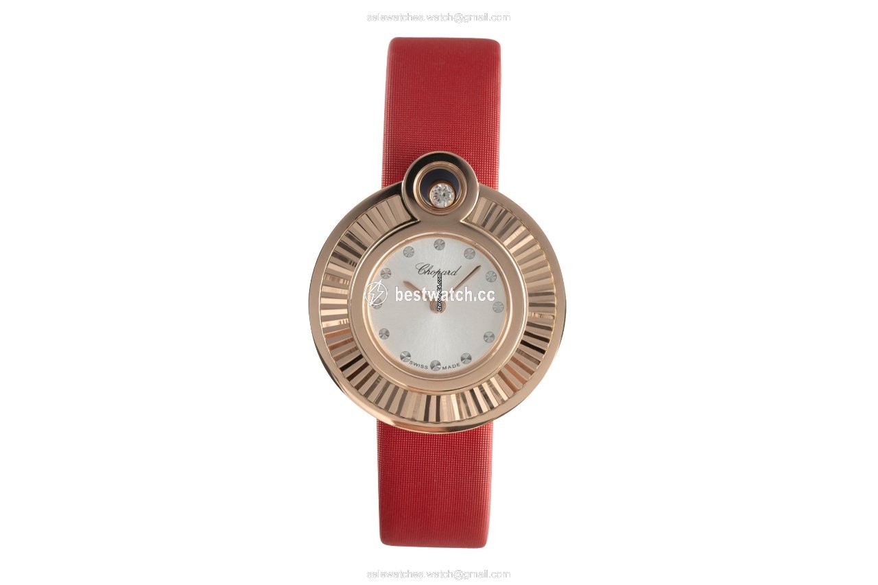 IMG_9085 Chopard Happy Diamonds Womens watch Quartz Red gold 4407 Replica 2