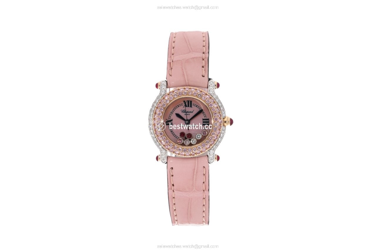 Chopard Happy Sport Womens watch Quartz White gold 27 6244 40 Replica 2