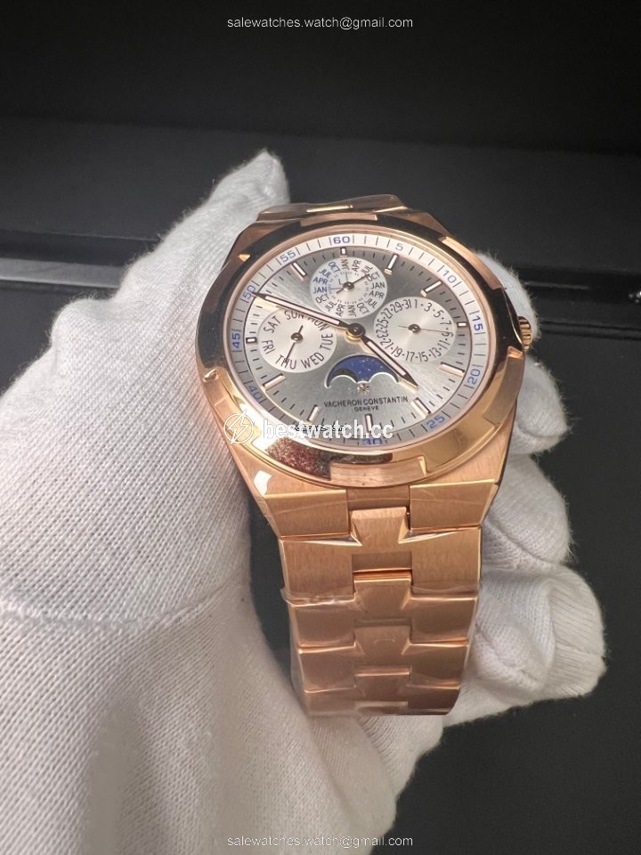 IMG_9085 Vacheron Constantin Overseas Mens watch Unisex Automatic Rose gold 4300V 120R-B064 Replica 2