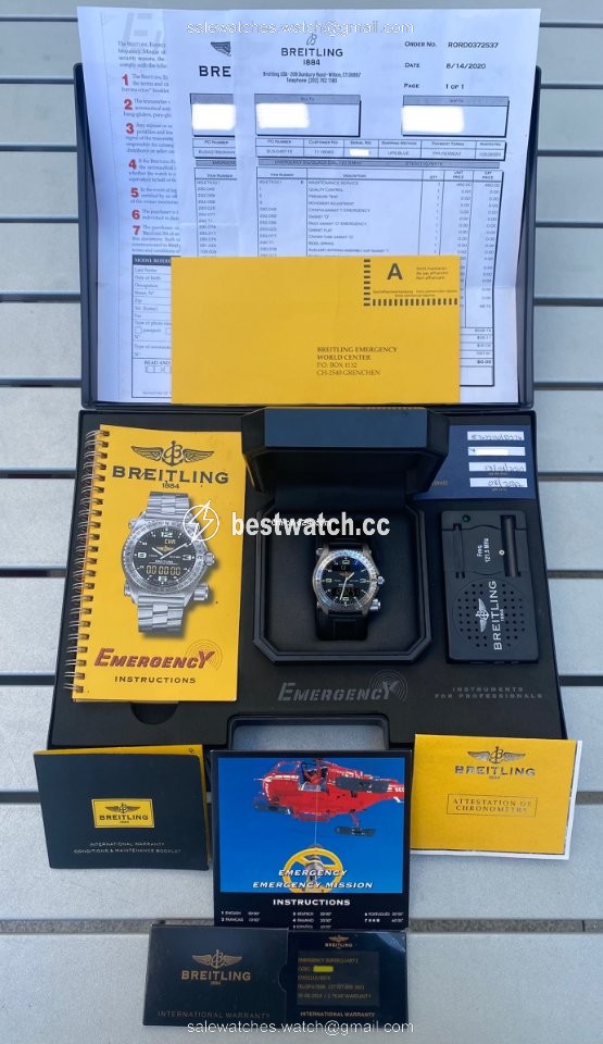 IMG_9085 Breitling Emergency Mens watch Unisex Quartz Titanium E7632110 B576 Replica 2