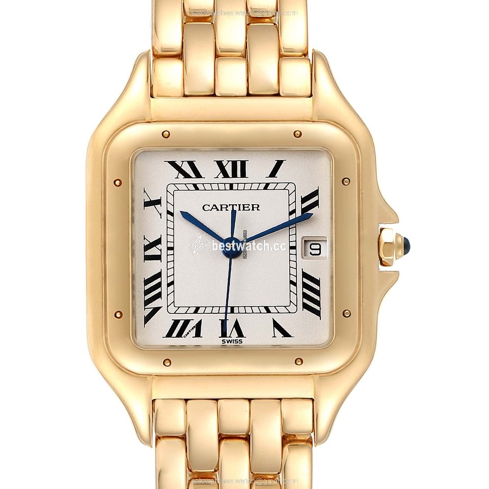 IMG_9085 Cartier Panthere Mens watch Unisex Quartz Yellow gold W25014B9 Replica 2