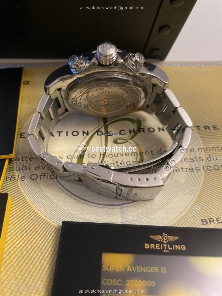 IMG_9085 Breitling Super Avenger II Mens watch Unisex Automatic Steel A1337111.G779.168A Replica 2