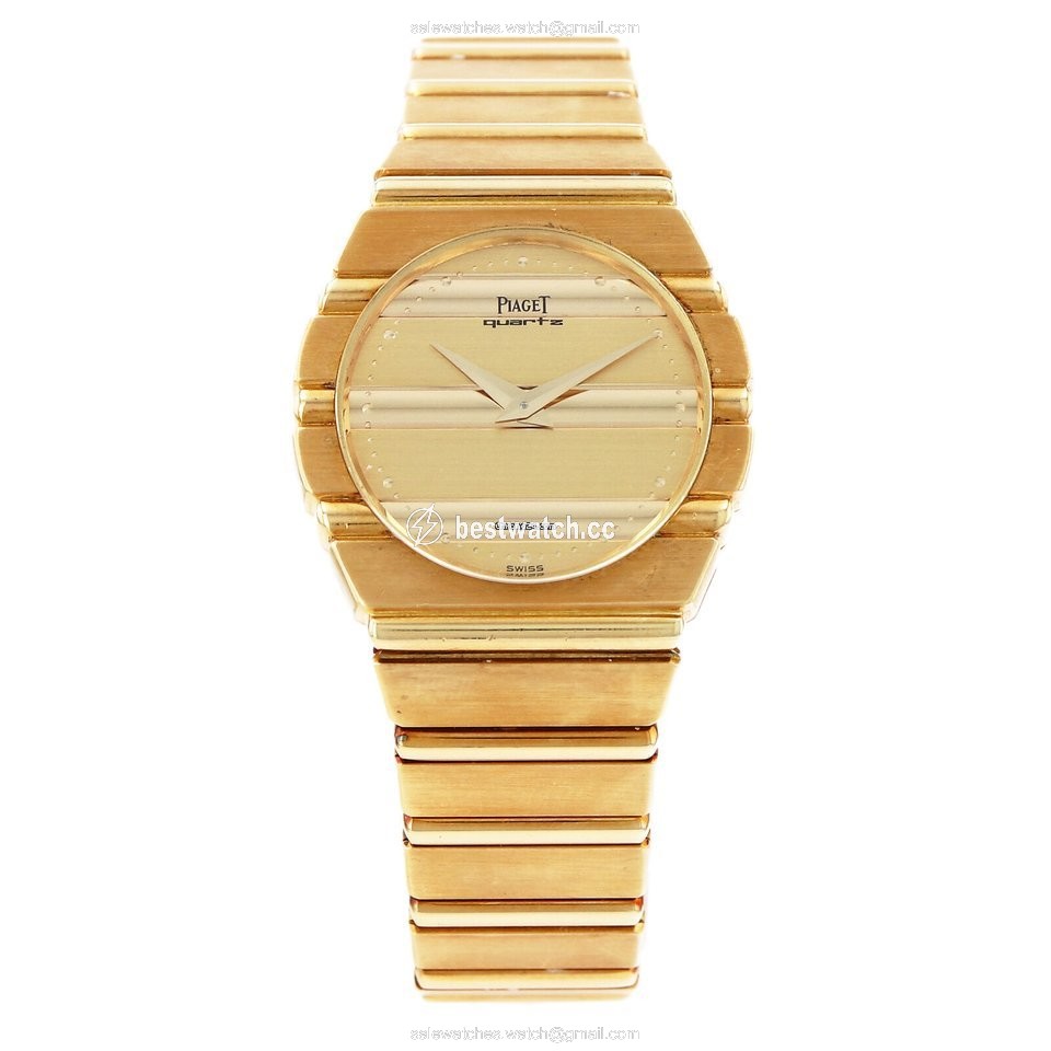 IMG_9085 Piaget Polo Mens watch Unisex Quartz Yellow gold NUMBER 761C701 Replica 2