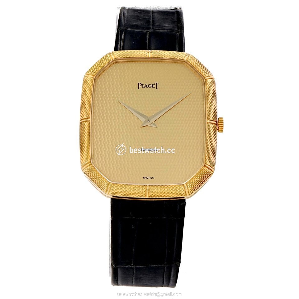 IMG_9085 Piaget Mens watch Unisex Manual winding Yellow gold NUMBER 9796 Replica 2