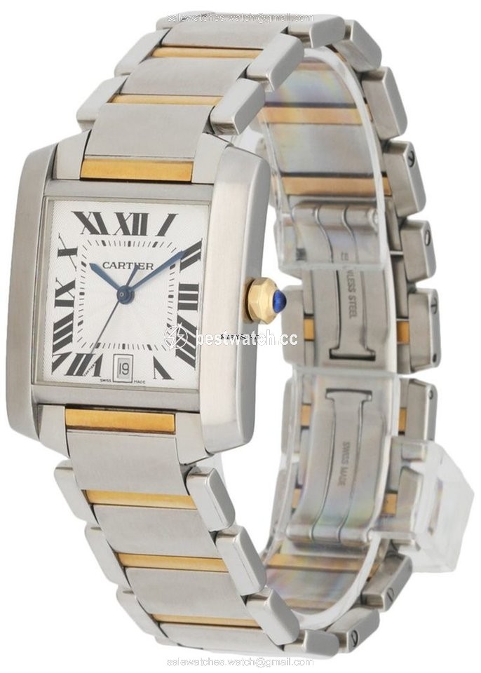 Cartier Tank Francaise Mens watch Unisex Automatic Steel 2302 Replica 2