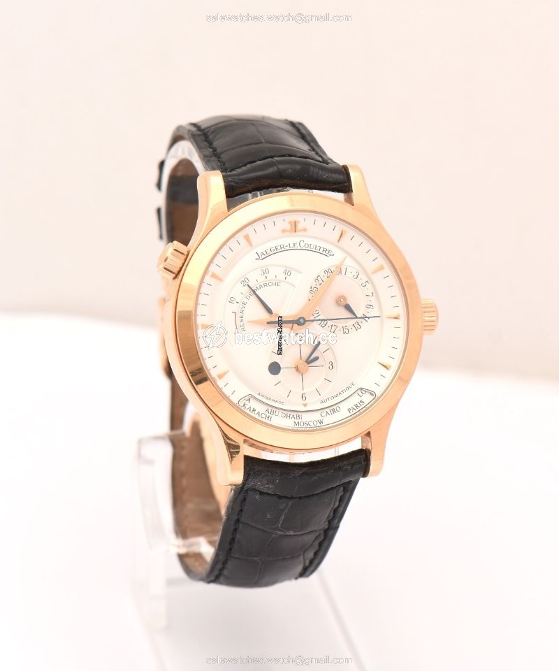 Jaeger-LeCoultre Master Geographic Mens watch Unisex Automatic Red gold 142.2.92 Replica 2