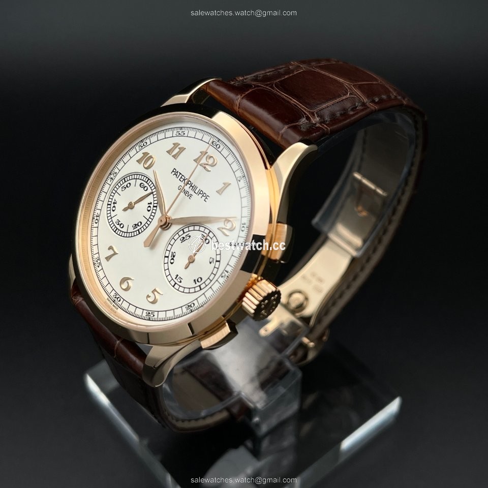 IMG_9085 Patek Philippe Chronograph Mens watch Unisex Manual winding Rose gold 5170R-001 Replica 2
