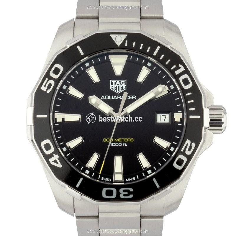 IMG_9085 TAG Heuer Aquaracer 300M Mens watch Unisex Quartz Steel WAY111A Replica 2