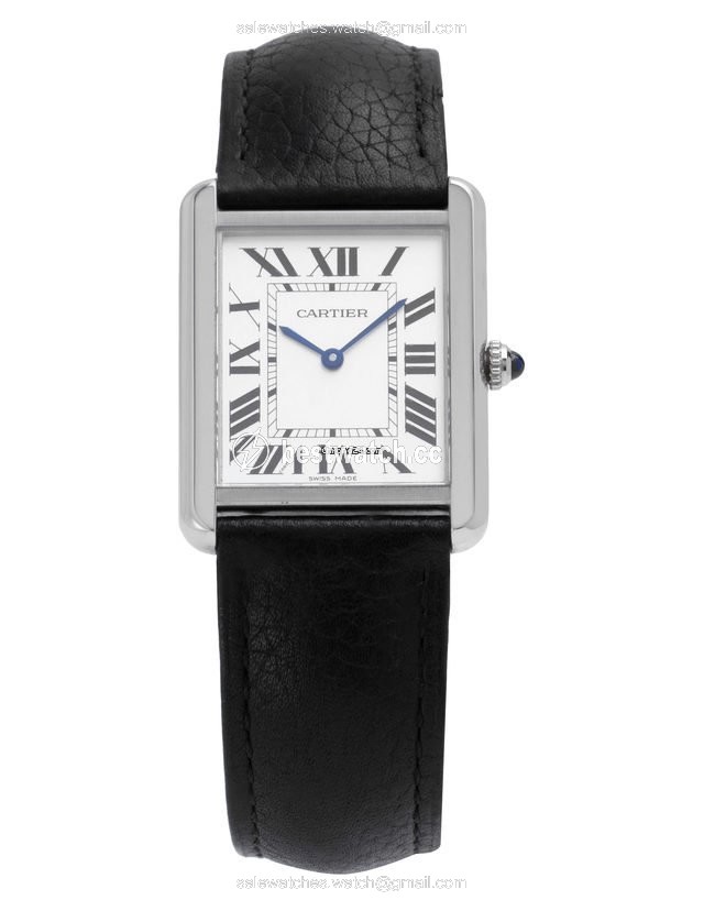 IMG_9085 Cartier Tank Solo Mens watch Unisex Quartz Steel W5200003 3169 Replica 2