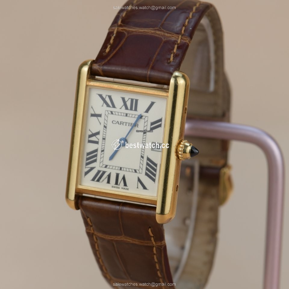 IMG_9085 Cartier Tank Louis Cartier Mens watch Unisex Quartz Yellow gold W1529756 Replica 2