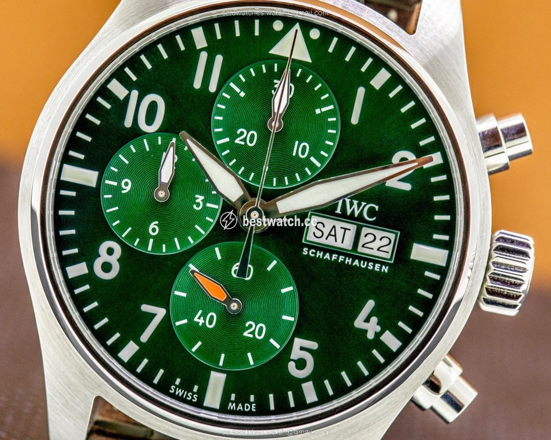 IWC Pilot Chronograph Mens watch Unisex Automatic Steel IW388103 Replica 2