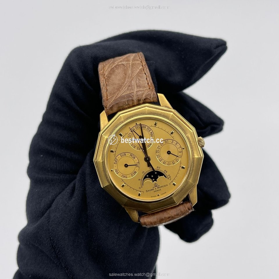 IMG_9085 Baume & Mercier Mens watch Unisex Quartz Yellow gold 87312 Replica 2