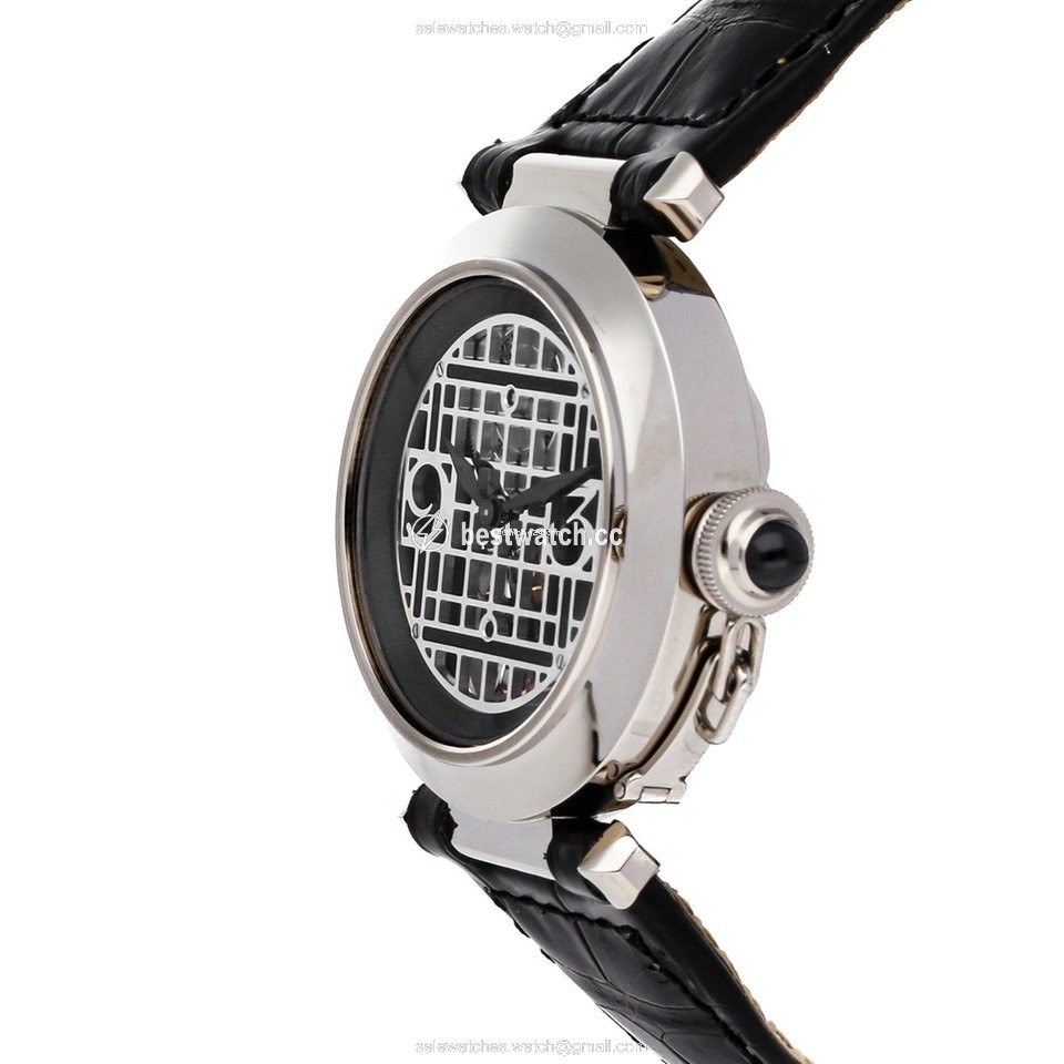 Cartier Pasha Mens watch Unisex Automatic White gold W3017751 Replica 2
