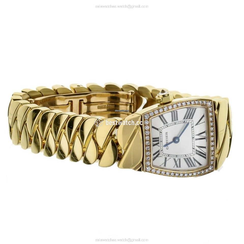IMG_9085 Cartier La Dona de Cartier Womens watch Quartz Yellow gold WE60040H Replica 2