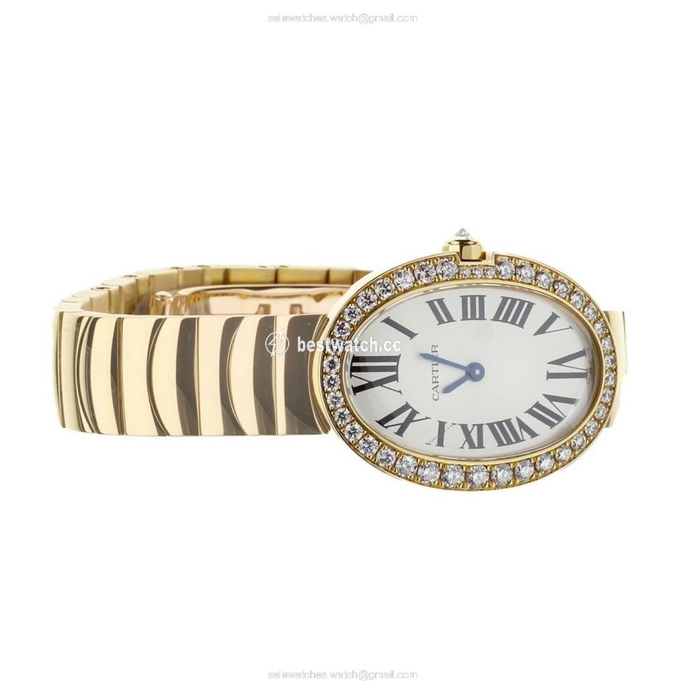 Cartier Baignoire Womens watch Quartz Yellow gold WB520002 Replica 2
