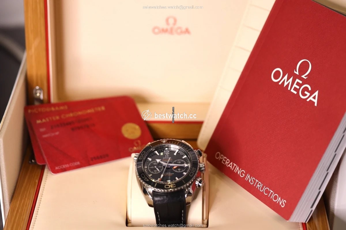 Omega Seamaster Planet Ocean Chronograph Mens watch Unisex Automatic Steel 215.33.46.51.01.001 Replica 2