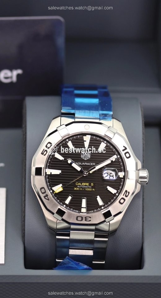 IMG_9085 TAG Heuer Aquaracer 300M Mens watch Unisex Automatic Steel WAY2010 Replica 2