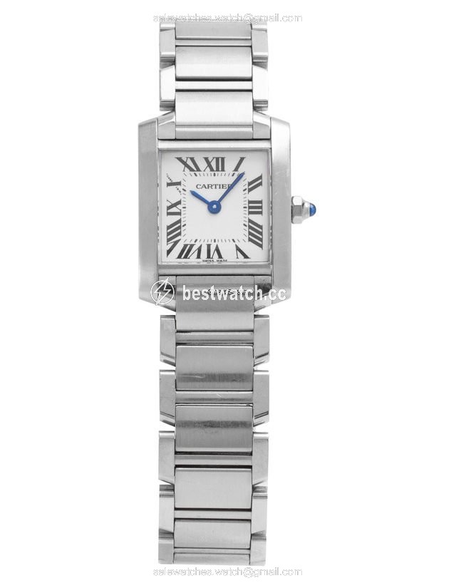 IMG_9085 Cartier Tank Francaise Mens watch Unisex Quartz Steel W51008Q3 2384 Replica 2
